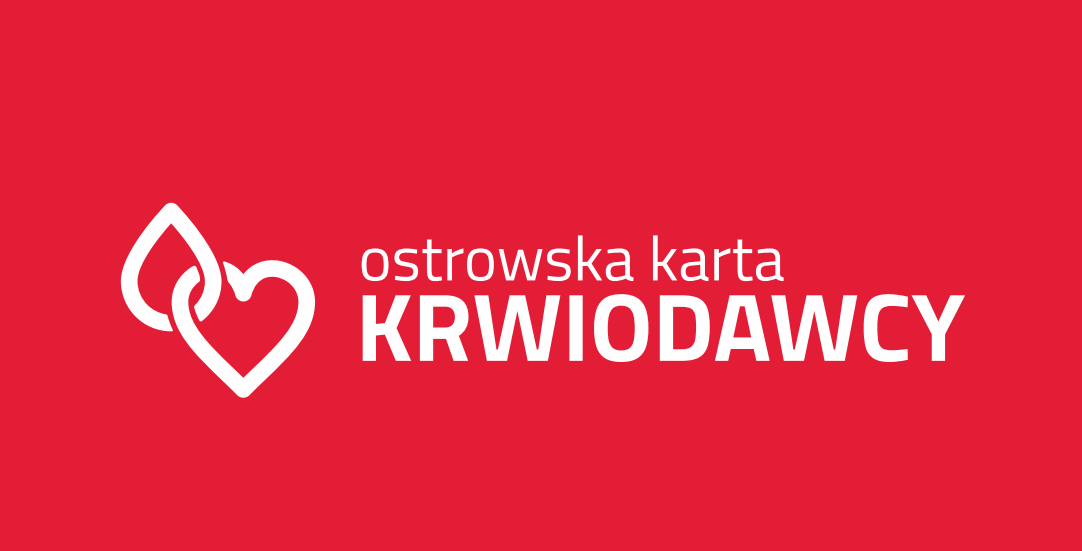 Program Ostrowska Karta Krwiodawcy Logo programu Ostrowska Karta Krwiodawcy